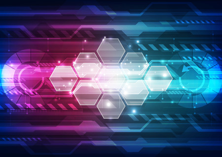 Abstract technology concept background, vector illustrationのイラスト素材