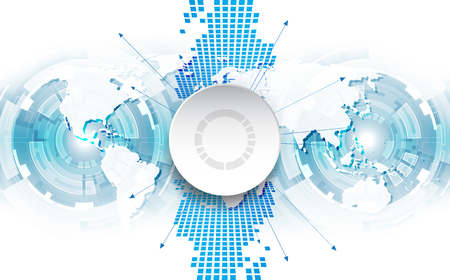 Abstract future technology concept background, vector illustrationのイラスト素材