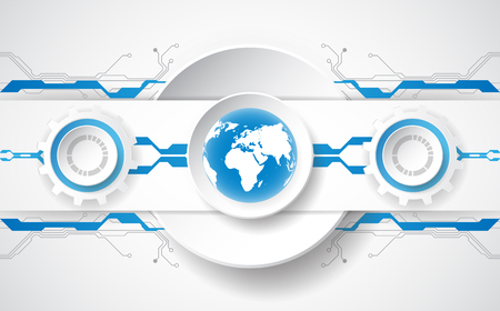 Abstract future technology concept background, vector illustrationのイラスト素材