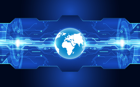 vector digital global technology concept, abstract backgroundのイラスト素材
