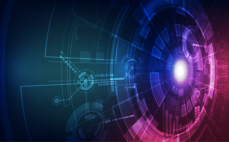 Abstract digital technology concept. vector backgroundのイラスト素材