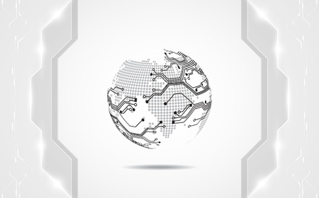 Abstract digital technology concept. vector backgroundのイラスト素材