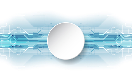 Abstract technological background concept with various technology elements. illustration Vectorのイラスト素材