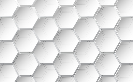 Abstract hexagon background. Technology polygonal design. vector illustrationのイラスト素材