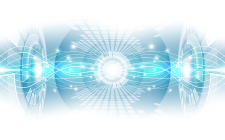 Abstract digital technology conceptのイラスト素材