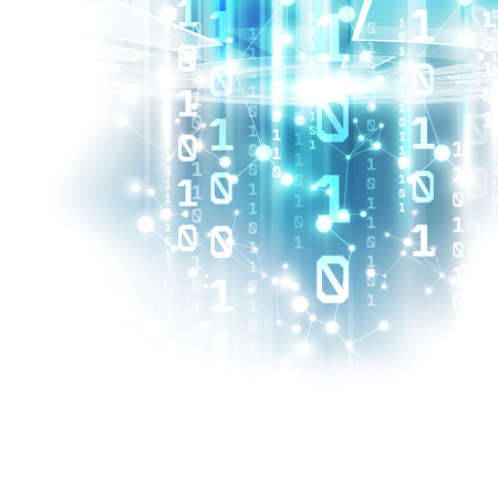 Abstract technology security on global network background, vector illustrationのイラスト素材