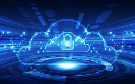 Abstract security digital technology background. Illustration Vectorのイラスト素材