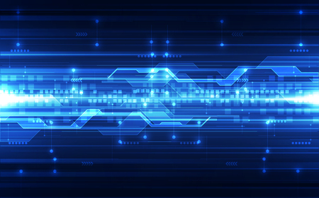 Abstract vector blue technology concept. background illustrationのイラスト素材