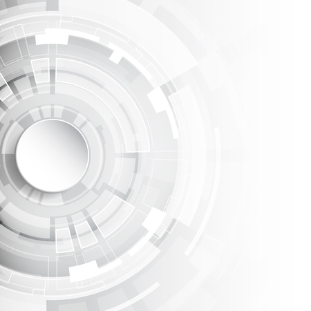 Abstract technological background concept with various technology elements. illustration Vectorのイラスト素材