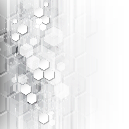 Abstract technological background concept with various technology elements. illustration Vectorのイラスト素材