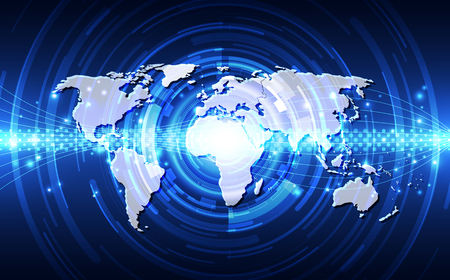 vector digital global technology concept, abstract backgroundのイラスト素材