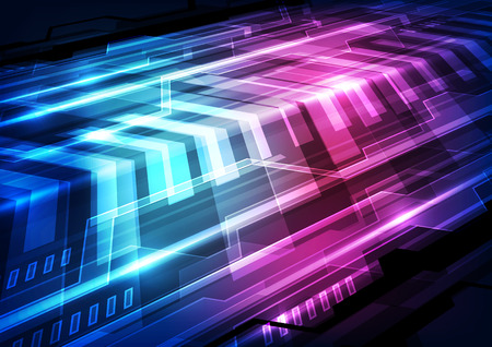 vector digital speed technology concept, abstract backgroundのイラスト素材