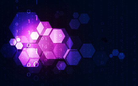 Abstract technology security data network background, vector illustrationのイラスト素材