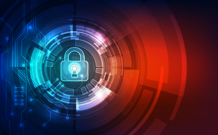 Abstract security digital technology background. Illustration Vectorのイラスト素材