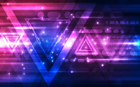 Abstract futuristic digital technology background. Illustration Vectorのイラスト素材