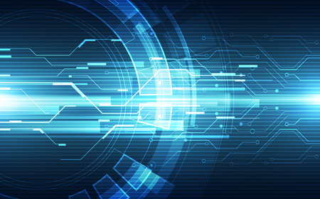 vector future digital speed technology concept, abstract background illustrationのイラスト素材