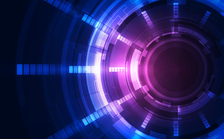 Abstract futuristic digital technology background. Illustration Vectorのイラスト素材