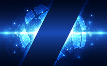Abstract futuristic digital technologyのイラスト素材