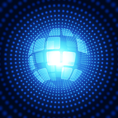 Abstract futuristic digital technologyのイラスト素材