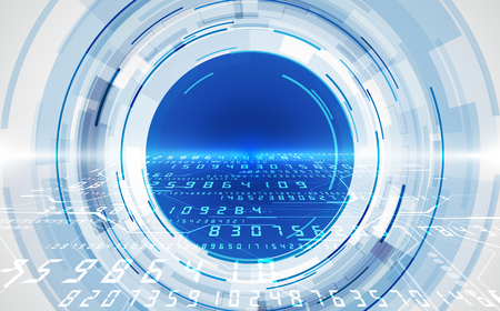 Abstract security digital technologyのイラスト素材