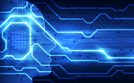Artificial intelligence. AI digital technology in future.のイラスト素材