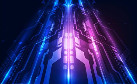 Abstract futuristic digital technologyのイラスト素材