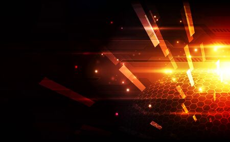 Abstract futuristic digital technologyのイラスト素材