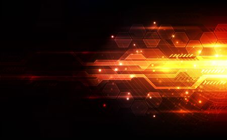 Abstract futuristic digital technologyのイラスト素材