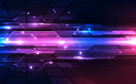 Abstract futuristic digital technologyのイラスト素材