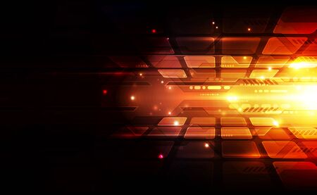Abstract futuristic digital technologyのイラスト素材