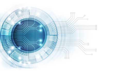 Vector circuit board background technology. illustrationのイラスト素材