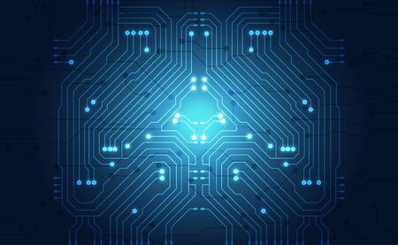 Vector circuit board background technology. illustrationのイラスト素材