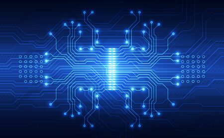 Vector circuit board  technology.のイラスト素材