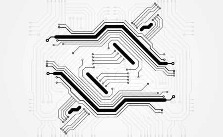 Vector circuit board background technology. illustrationのイラスト素材
