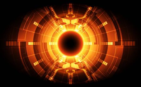 Abstract vector digital technology concept. background illustrationのイラスト素材