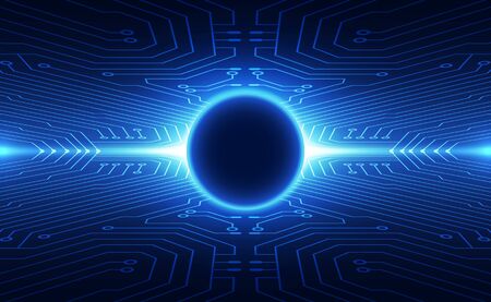 Abstract futuristic digital technology background. Illustration Vectorのイラスト素材