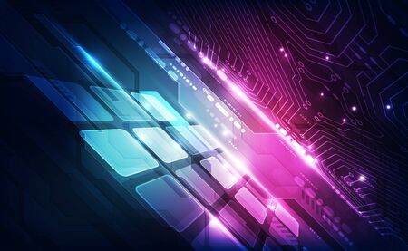 Abstract futuristic digital technology background. Illustration Vectorのイラスト素材