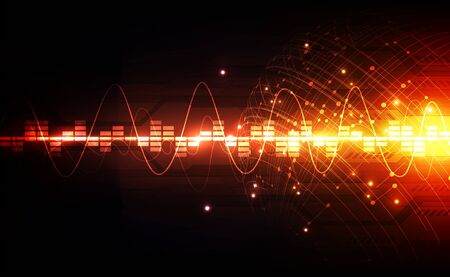 vector digital global technology concept, abstract backgroundのイラスト素材