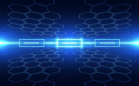 Abstract futuristic digital technology background. Illustration Vectorのイラスト素材
