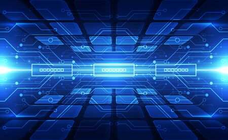 Abstract futuristic digital technology background. Illustration Vectorのイラスト素材