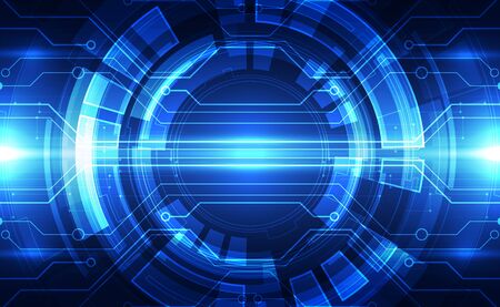 Abstract futuristic digital technology background. Illustration Vectorのイラスト素材