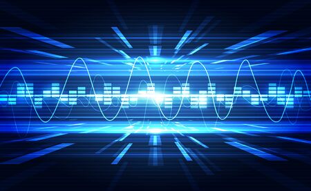 Abstract futuristic digital technology background. Illustration Vectorのイラスト素材