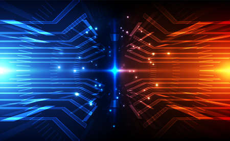 Abstract futuristic digital technology background. Illustration Vectorのイラスト素材