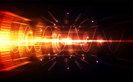 Abstract vector digital technology concept. background illustrationのイラスト素材