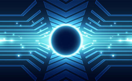 Abstract futuristic digital technology background. Illustration Vectorのイラスト素材