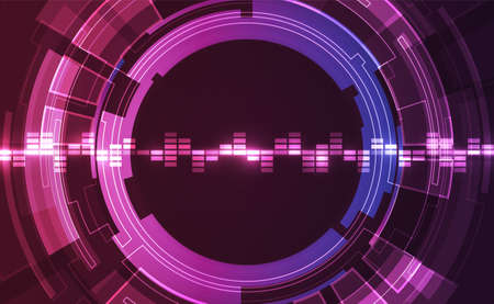 Abstract futuristic digital technologyのイラスト素材