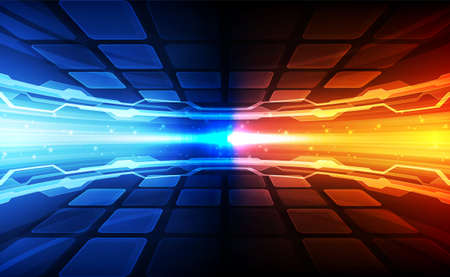 Abstract futuristic digital technology background. Illustration Vectorのイラスト素材
