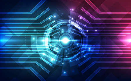 Abstract futuristic digital technology background. Illustration Vectorのイラスト素材