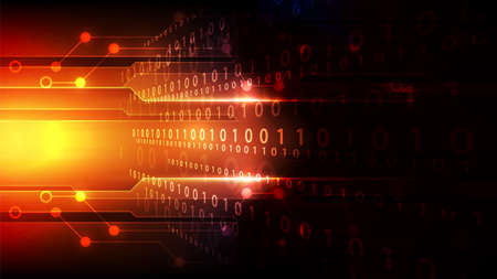 Abstract futuristic digital technology background. Illustration Vectorのイラスト素材