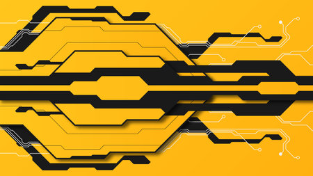 Abstract futuristic digital technology background. Illustration Vectorのイラスト素材